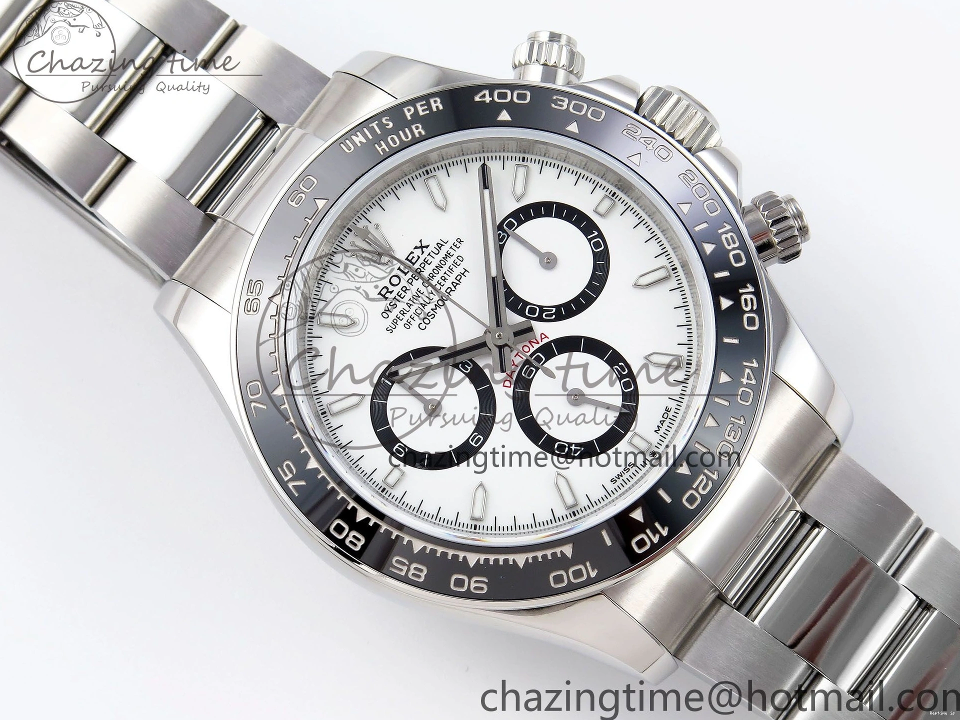 1221 Daytona 126500 QF 1:1 Best Edition 904L Steel White Dial on SS Braclet SH4131 V Stretchable 1297